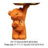 Geometric Bear Resin Storage Box - Decorative Desktop Organizer for Candy, Crafts & Office Supplies, Coffee Shop Home Decor