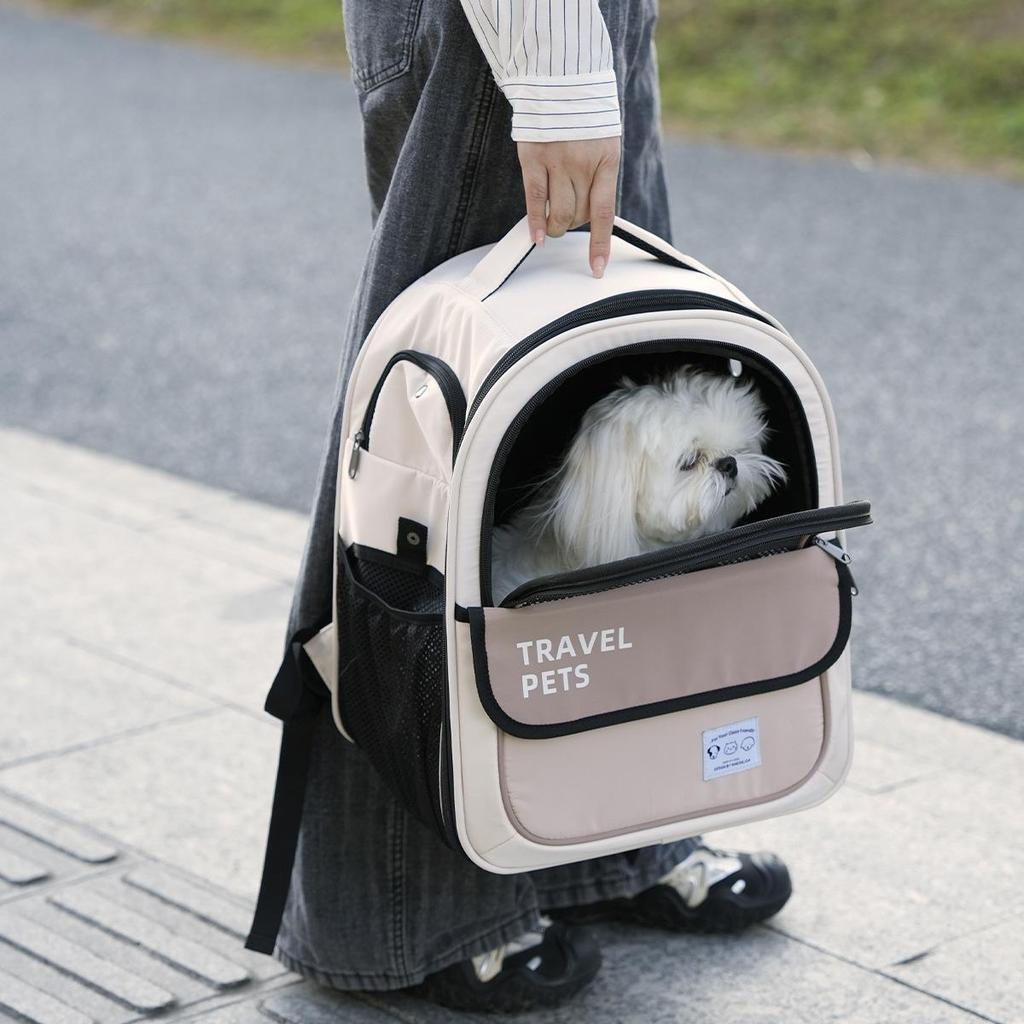 Portable Lightweight Anti-Stress Pet Carrier Backpack for Cats and Small Dogs
