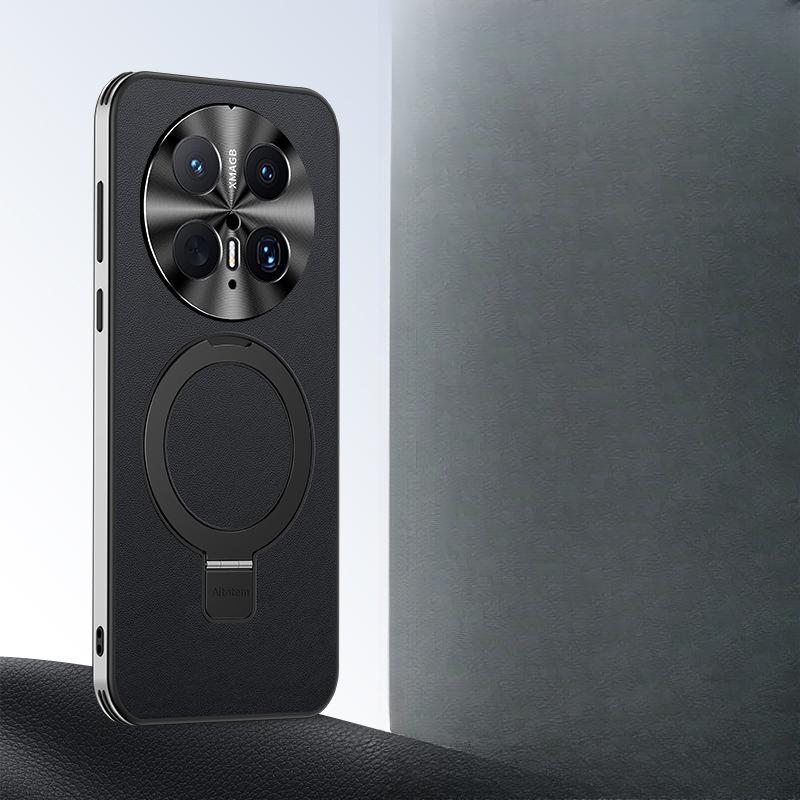 

Suitable for Huawei Mate70pro Mobile Phone Case Magnetic Fulcrum Bracket M60 Full Coverage 50 Anti-fall 40 Business Leather Case Huawei Mate 70Pro +