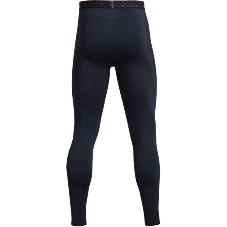 Under Armour Rush ColdGear Seamless Solid High Waist Three-Quarter Tights Men Tights Dark-Blue 1379284-410