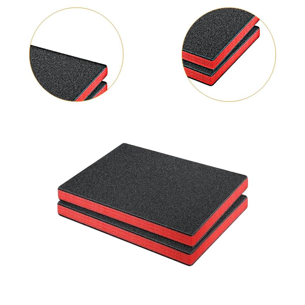 2x Tool Box Foam Inserts Practical Non Slip Professional Epe Foam for Tabletop Miniatures Toolbox Transport Storage Padding