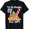 Sexy Elf Here Empty Your Sack Rude Naughty Christmas Candy T Shirt