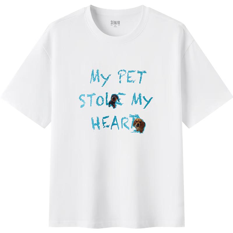 Semir Men s Summer Cute Pet Print Short Sleeve T-Shirt XL