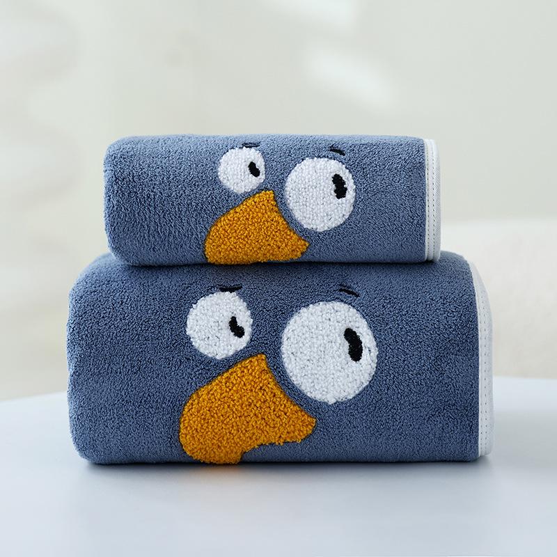 Coral Velvet Towel Bath Towel Set High Density Thick Absorbent Face Towel Towel