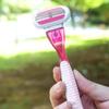 Triple-Layer Women's Manual Razor Set - Effortlessly Removes Underarm and Leg Hair