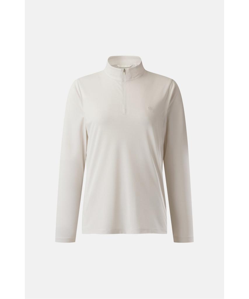 Koolongseupocheu Women'S Basic Zip-Up Long Sleeve T-Shirt Jktbm26252Cre