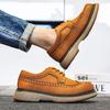 Fashion High Quality Shoes Men Leather Original New Carved Design Men Leather Shoes Casual Retro Luxury Shoes for Men Zapatos De Hombre