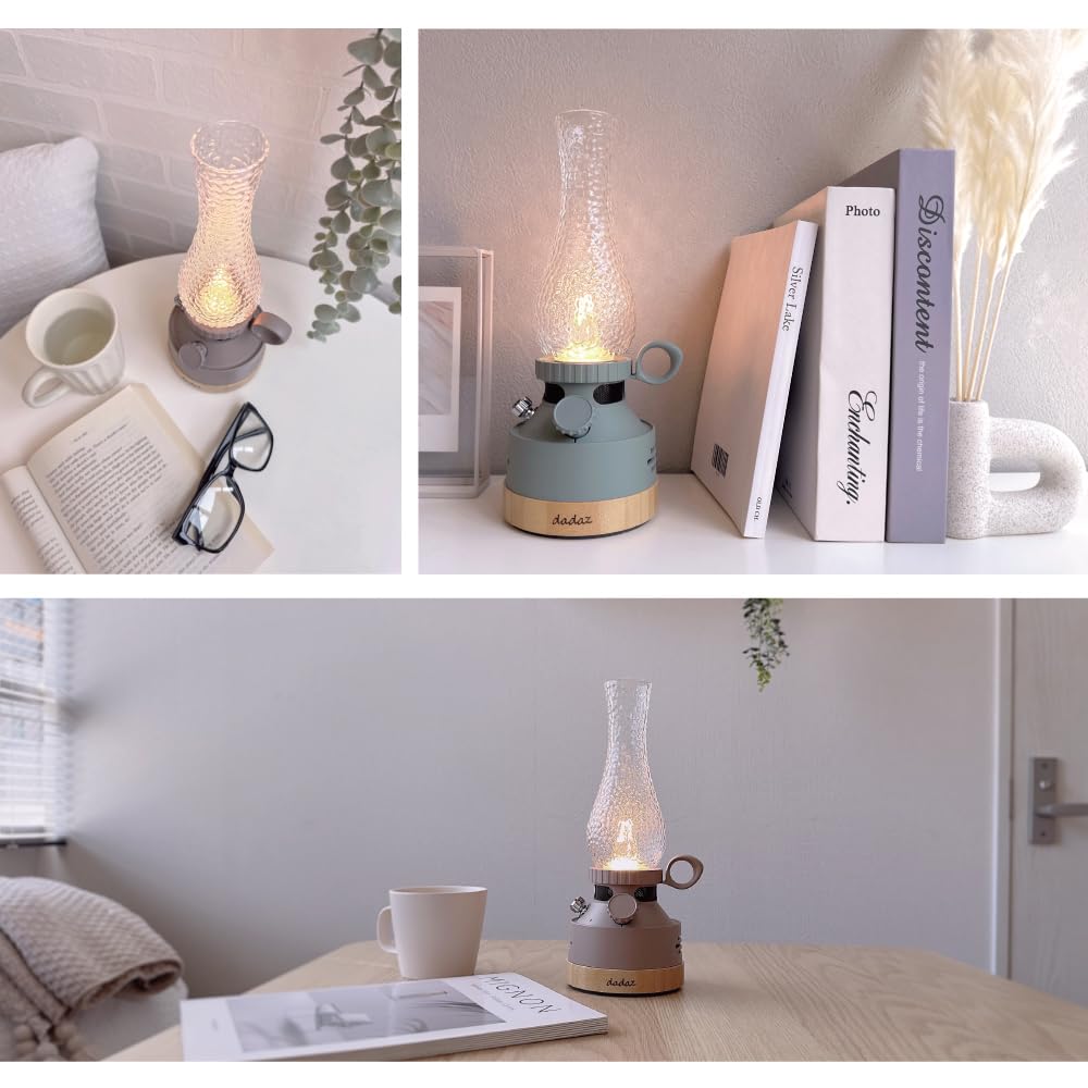 dadaz Table Lamp, Indirect Lighting, Rechargeable, 3600mAh, Greige