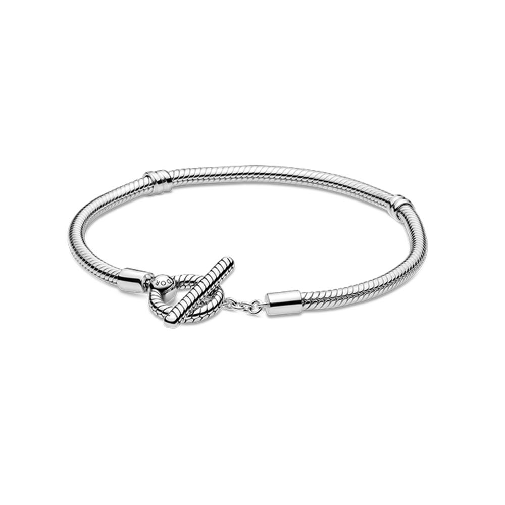 SS925 Sterling Silver Brățară la modă Star Star T-Bar pentru bijuterii DIY Cadou de aniversare pentru femei