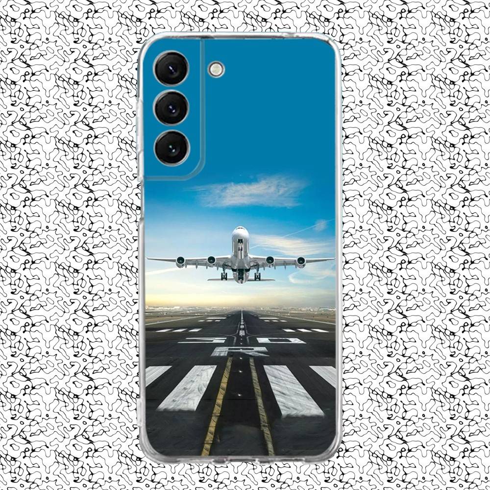 

Чехол для телефона Самолет Самолет Самолет Для Samsung S24,30,21,22,23,20 FE,lite,PIus,Ultra,5G,Note,9,10 Прозрачный Чехол SamsungS22ULTRA5G