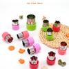 12Pcs/Set Rice Vegetable Fruit Cutter Mold Flowers Cartoon Stainless Steel Cake Cookie Biscuit Cutting Shape Tools