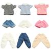 30CM Doll Clothes Fashion Stripe Undershirt Casual Wear Shorts Tooling Style Jeans Pants For 11.5" 1/6 BJD Dolls Accessories
