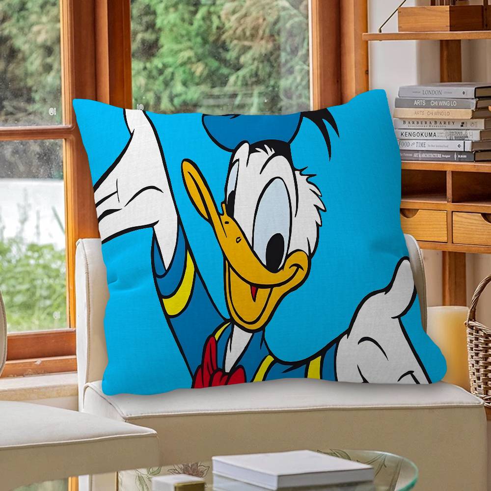 D-Donald D-Duck Personalized Picture Text Home Decorative Pillows Household Gifts 45x45cm