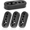 EPDM Exhaust Hangers 4 Holes 11cm 0.47" Insulator Bracket Bushing Mount Adjustable Muffler Shock Absorber Universal for Cars Truck Jeep SUV Upgrade