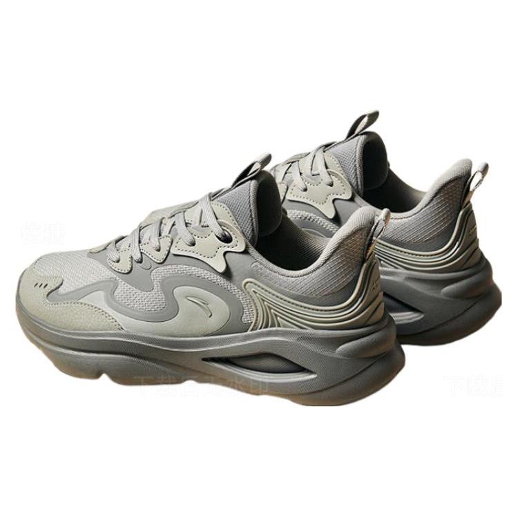 Anta Chao Bai Low Top Casual Shoes Men's Gray 112418840-4