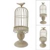 Klatka dla ptaków Świecznik Żelazny Vintage Odłączana Stabilna Podstawa Dekoracja Klatki dla Ptaków do Sypialni Restauracji S