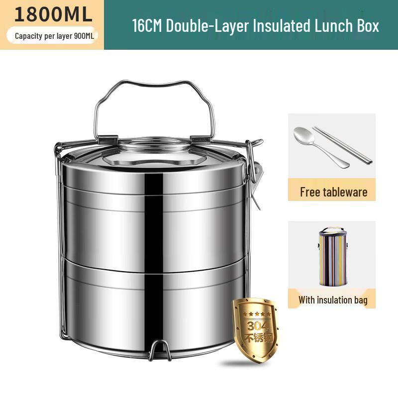 DM 304 Stainless Steel Multi-Layer Lunch Box Set