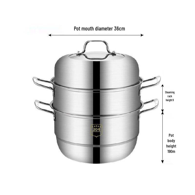 Verdickter Dampfkochtopf aus 304 Edelstahl
