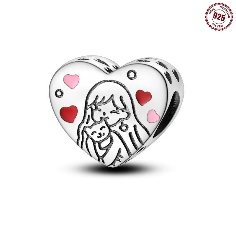 Anhänger Kupfer Original Armbänder Katze Hund Haus Haustier Anhänger Perlen Fein DIY Schmuckherstellung Frauen Geburtstagsgeschenke