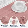 uxcell Chiffon Table Runner 3M 72 x 305 cm Rustic Gauze Tablecloth Sheer Wedding Table Runner for Wedding Bridal Party Table Decoration Dusty Rose