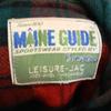 MAINE GUIDE 60s 70s Wool Vintage Tartan Check Pattern Long sleeve Half zip Parker Men's Used