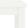 Table de chevet - Maison Exclusive - Bois de pin massif - 1 étagère - Blanc - 35x30x47 cm