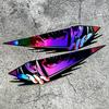 1pair Anime Eyes JDM Car Stickers Waterproof Moto Front Fairing Side Panels Fuel Tank Electric Scooter Auto Window Vinyl Decals