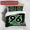 3pcs Duvet Cover Set (1*Duvet Cover + 2*Pillowcase, Without Core), Custom Name Hannover 96 Football Pattern Bedding Set, Home Bedroom Decor Gift