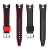 21mm Gebogenes Gummiarmband für Seiko SPORTURA Serie SNAE93J1 SPC089 Armband Sport Wasserdichtes Silikon-Uhrenarmband Zubehör