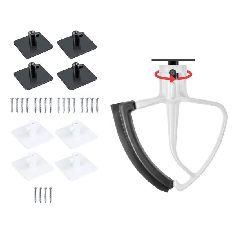 4pcs Mixer Attachment Holder Kitchen Aid Mixer Accessory Stand Under Cabinet Space Saving Storage Tools Storing Dropshipping