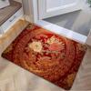 Dragon Patterned Gold Door Mat for Camping Outdoor Mats Floor Mat Bedroom Carpets At The Entrance of The Bedroom and Living Room