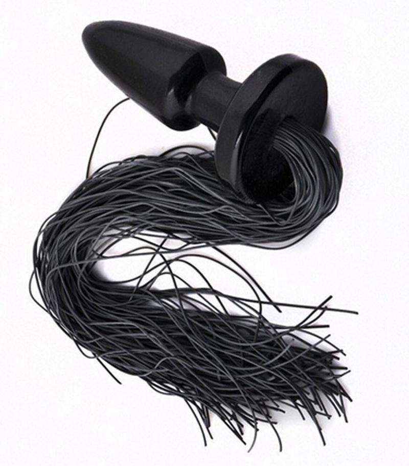 Fetish Animal Cosplay Horse Tail Anal Plug Silicone Pony Tail Butt Plug  Dildo Stimulator Masturbation Sex Toy For Women Men