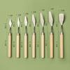 7Pcs Stainless Steel Oil Painting Knives Artist Crafts Spatula Palette Knife Mixing Knife Scraper Art Tools