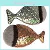 Mermaid Fish Scale Makeup Brush With Fish Tail Foundation Brush Powder Silver