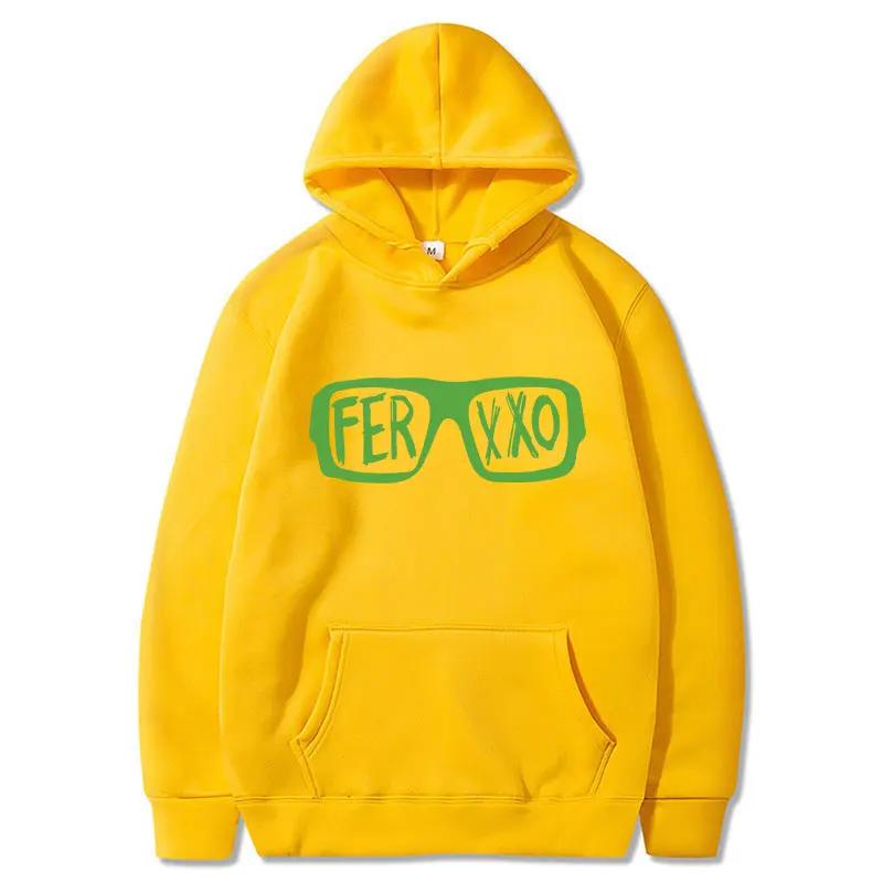 

Rapper Feid Ferxxo Tour 2024 Hooide Men Women Classic Fashion Pullover Hip Hop Style Oversized Fleece Sweatshirt Streetwear Male 3XL