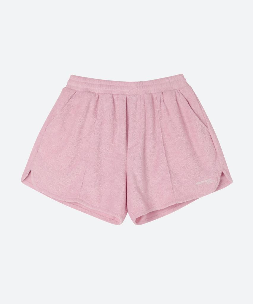 MOONSUN M.C Unisex, Logo Terry Shorts / Pink