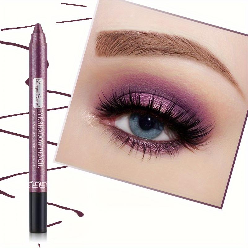 Waterproof Eyeshadow Pen, Lasting, Strong Pigment Eyeshadow Pen Can Draw Eyeshadow and Eyeliner, Multi-purpose Eyeshadow Pen with Pencil Sharpener