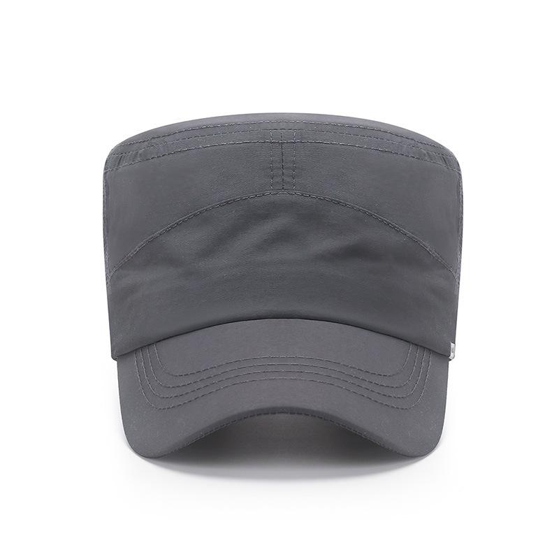 Summer Men's Hats Outdoor Quick-drying Mesh Breathable and Sun-protective Flat Top Hats Lightweight Fabric Sunshade Baseball Hats