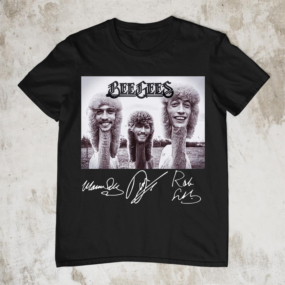 Bee Gees Christmas Funny Short Sleeve Bee Gees T Shirt Size S-5XL Unisex T-Shirt XXXXL
