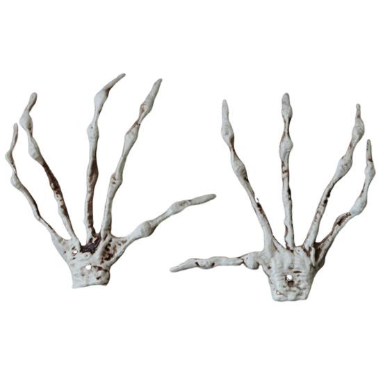 Halloween Skeleton Hands Realistic Plastic Skeleton Human Hands Model for Halloween Themed Party Decoration