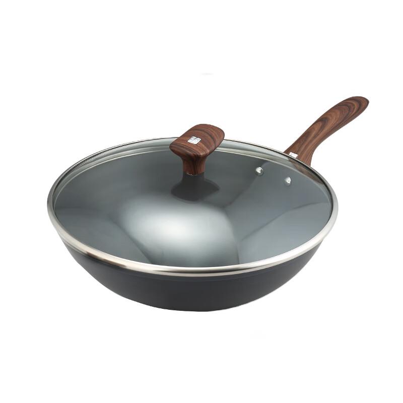 Alluflon Volcano Series 30cm Fine Iron Wok
