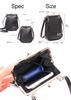 Seal Kiss Lock Shoulder Bag for Clasp Crossbody Mini Shoulder Men, Closure, Bag, Bag, Small, Waterproof, PS-194BK