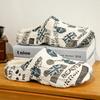 Slippers for Men Wear-resistant Shoes for Men Men's Flip Flops Added Cotton Waterproof Slipper Soft and Comfortable Non-slip