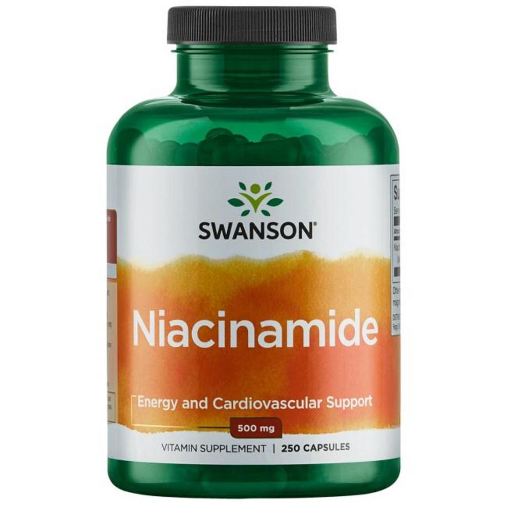 Swanson Niacinamide 500mg Capsules 1 Pcs 250 Tablets