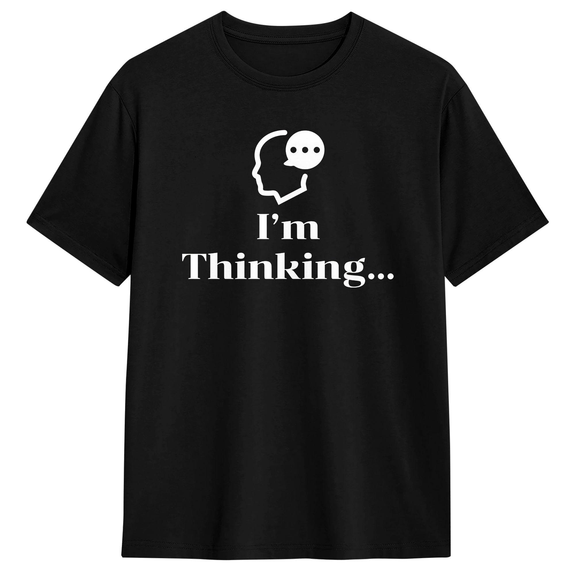 

Im thinking Cotton T Shirt For Unisexs Summer Y2K Funny TShirts Harajuku Tees Big Size Hot Sale Tops S