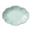 Verse Groene Bloem Bord Huishoudelijk Bord Keramisch Bord Effen Kleur Serviesbord Restaurant Snackbord Dessertbord