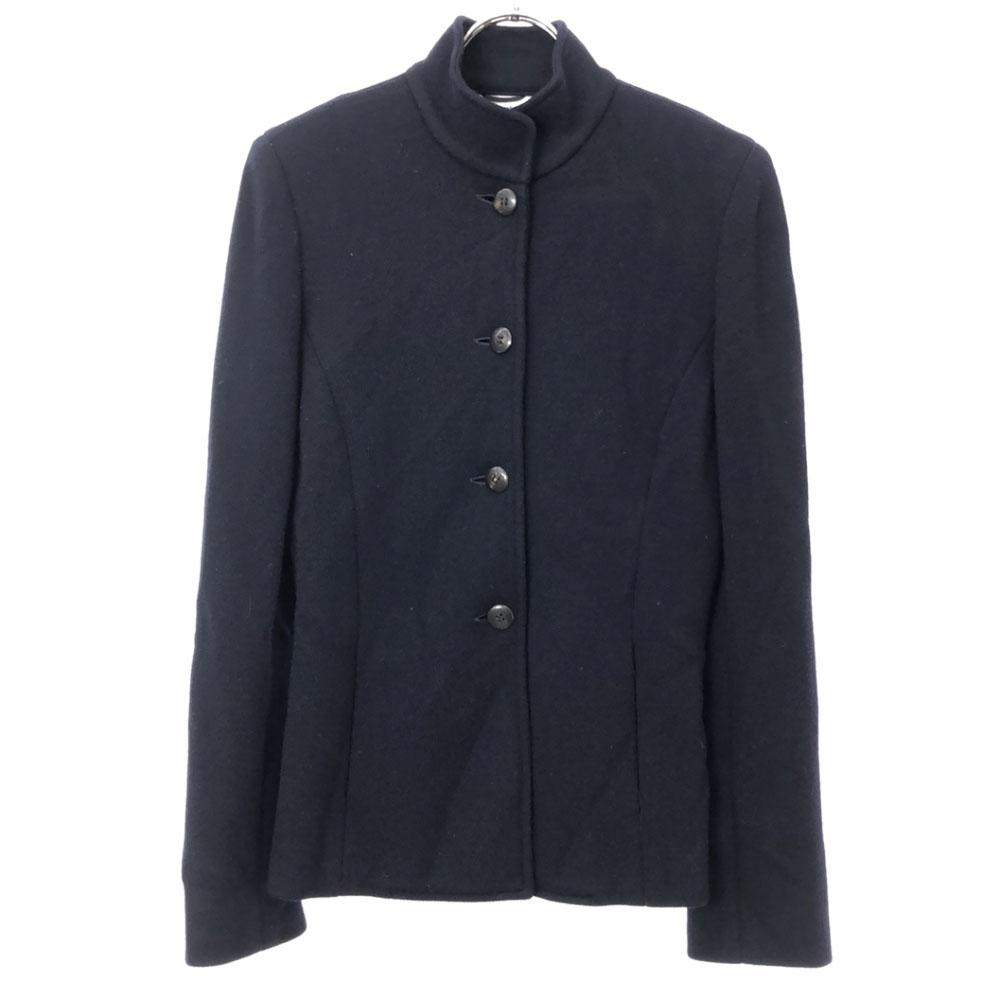 BARNEYS NEWYORK Made in Japan Noboru Ohmiya Wool jacket 38 Navy Women Used