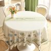 Environment protection Green and Fresh Rectangular Tablecloth Natural Sagging Anti Slip Silent Table Mat Thickened Encrypted Restaurant Decorat Fabric