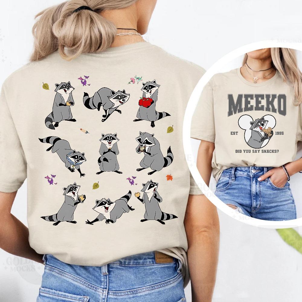 Pocahontas Meeko Raccoon Did You Say Snacks Shirt Princess Pocahontas Shirt Magic Kingdomland Trip Tee S