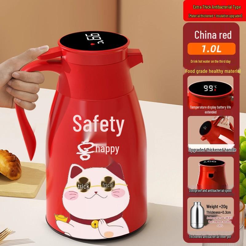 2025 Stylish Large Capacity Insulated Kettle for Home, Dorm, and Office Use
